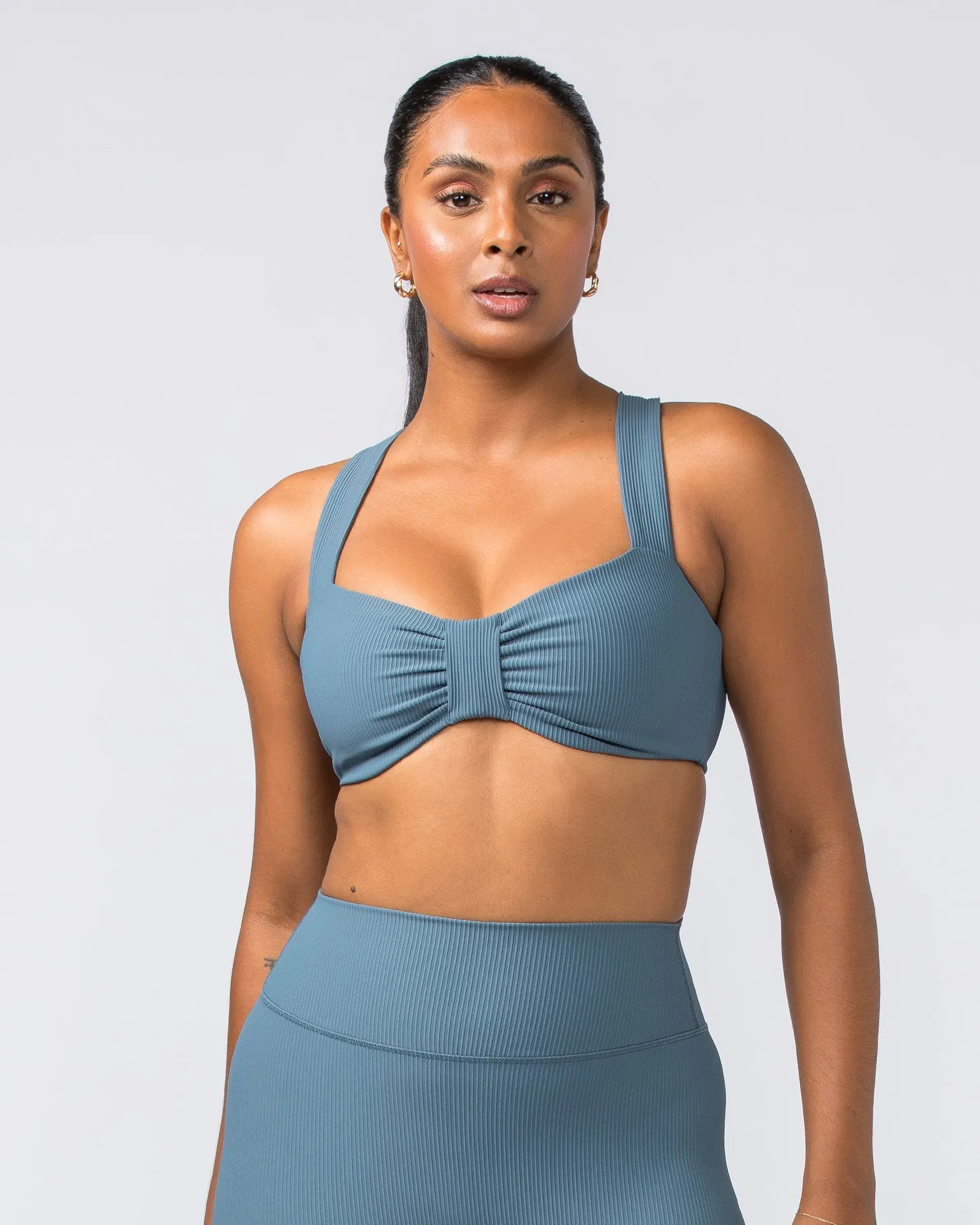 Lush Rib Bralette - Tidepool