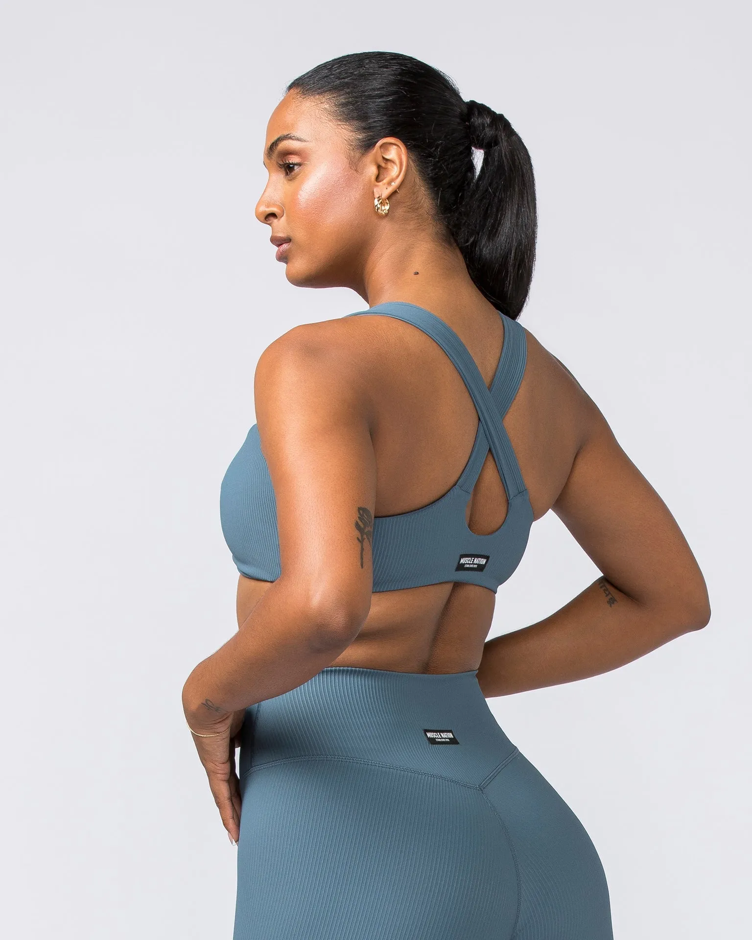 Lush Rib Bralette - Tidepool