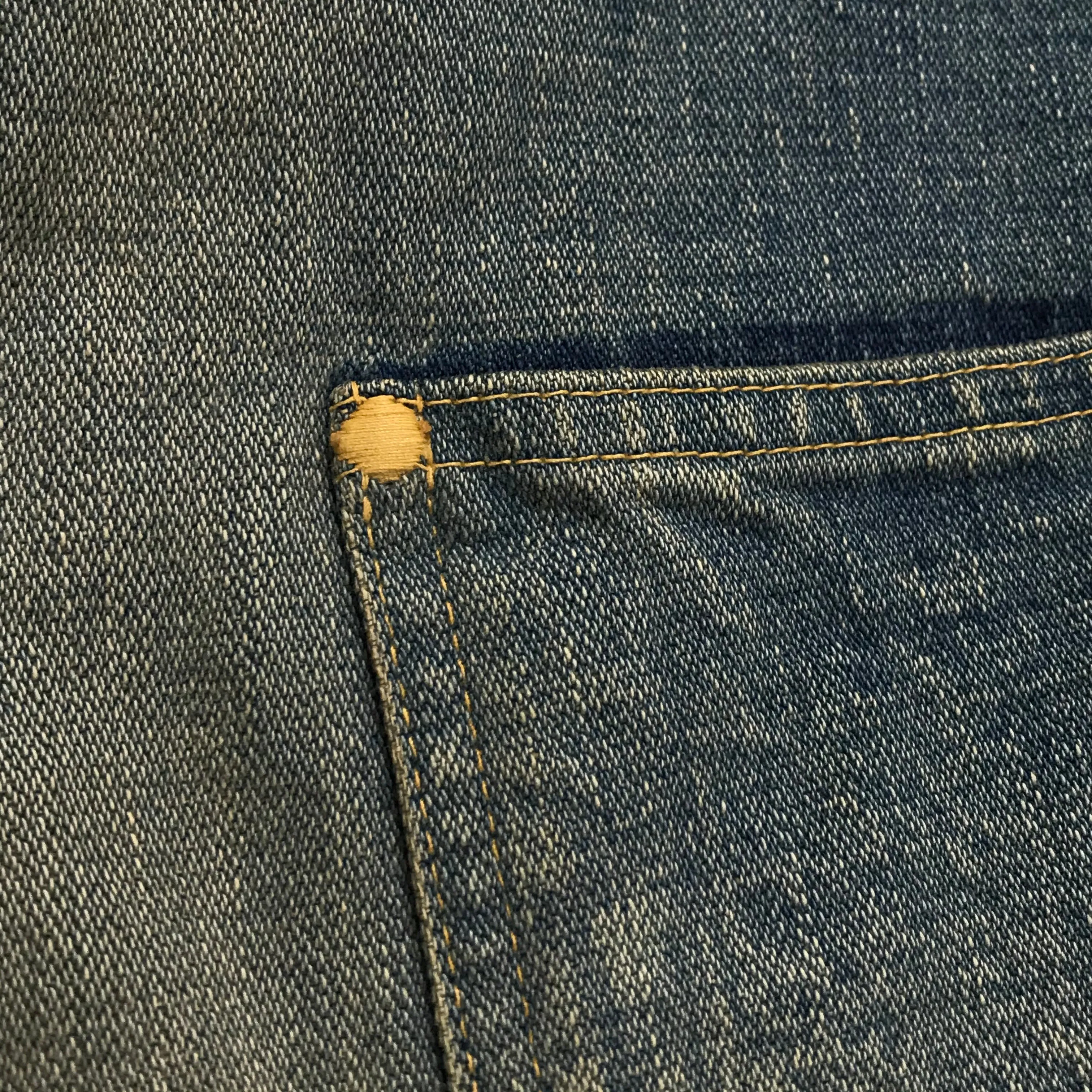 [M] Kapital Okayama Distressed Denim Boa Fleece Vest