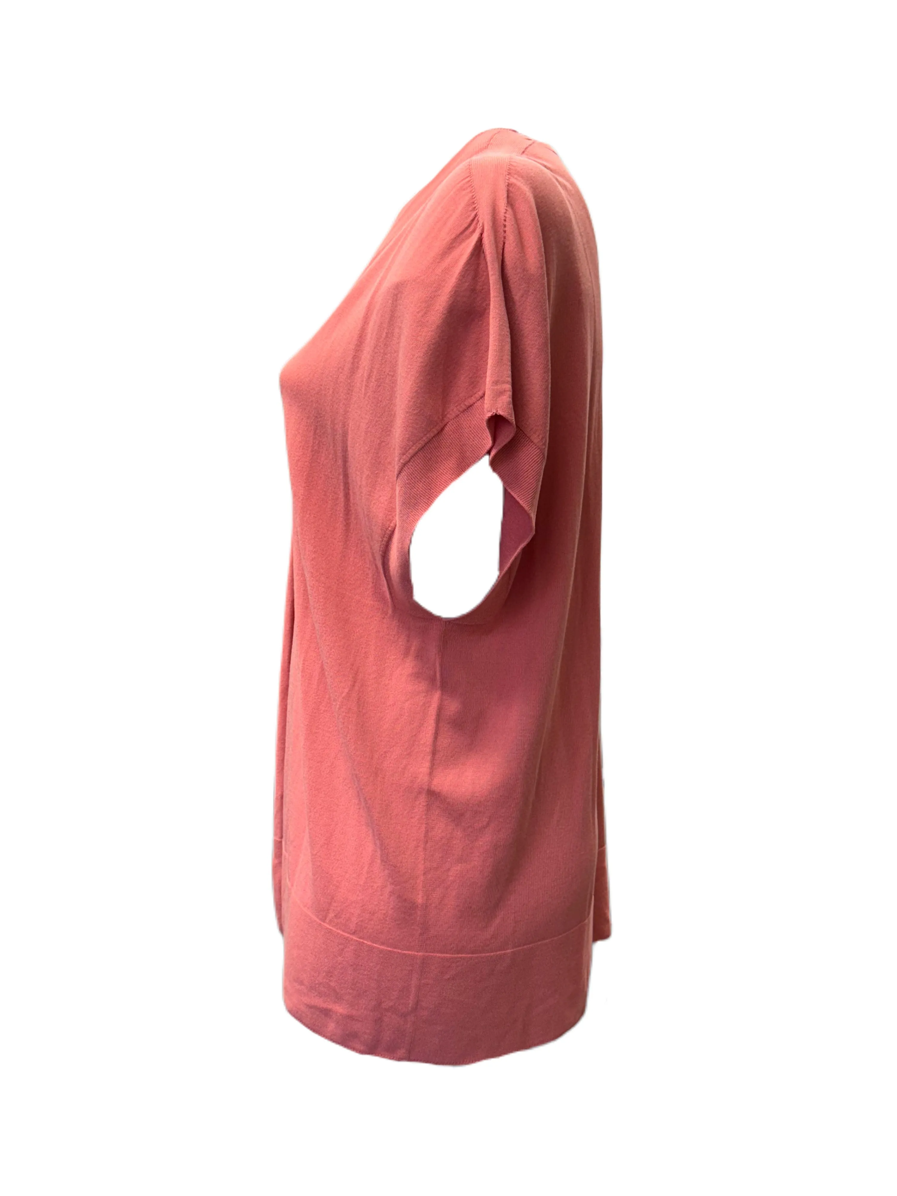 Marina Rinaldi Women's Pink Miceneo Open Front Cardigan NWT