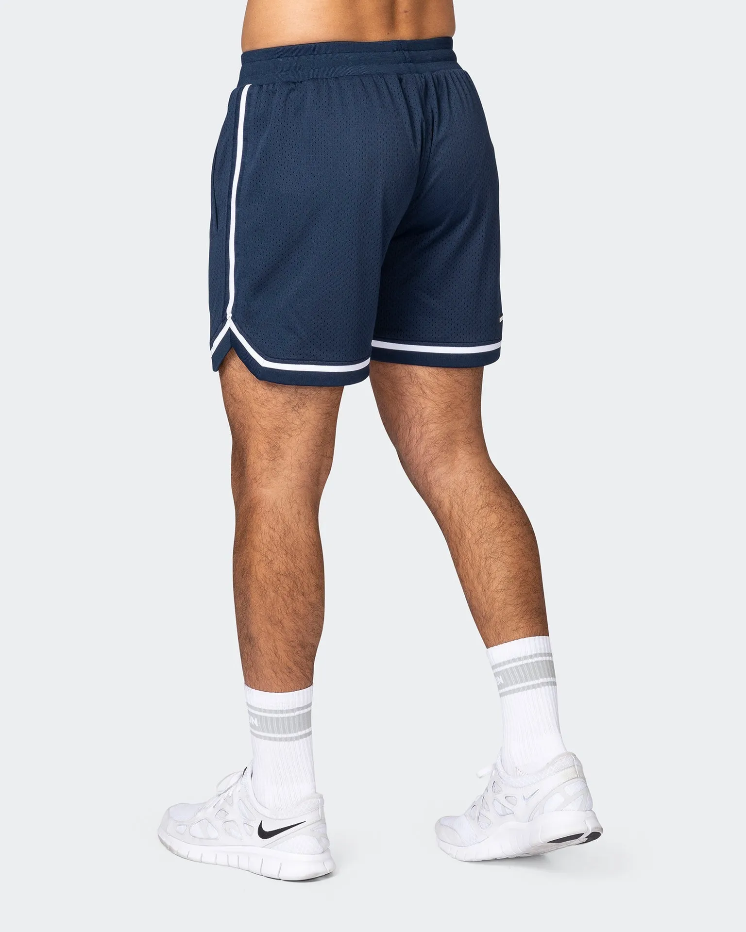 Mens 5" Basketball Shorts - Navy