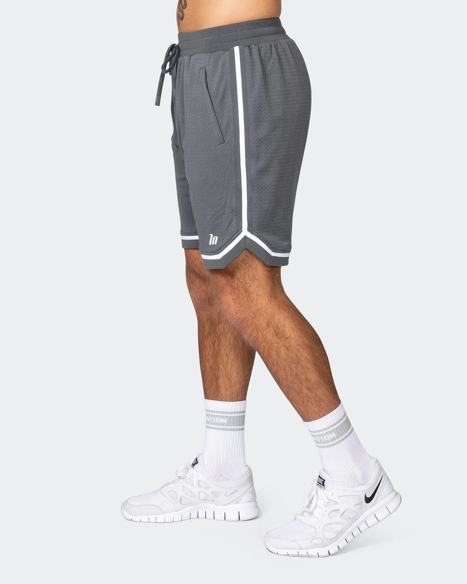 Mens 8" Basketball Shorts - Tornado