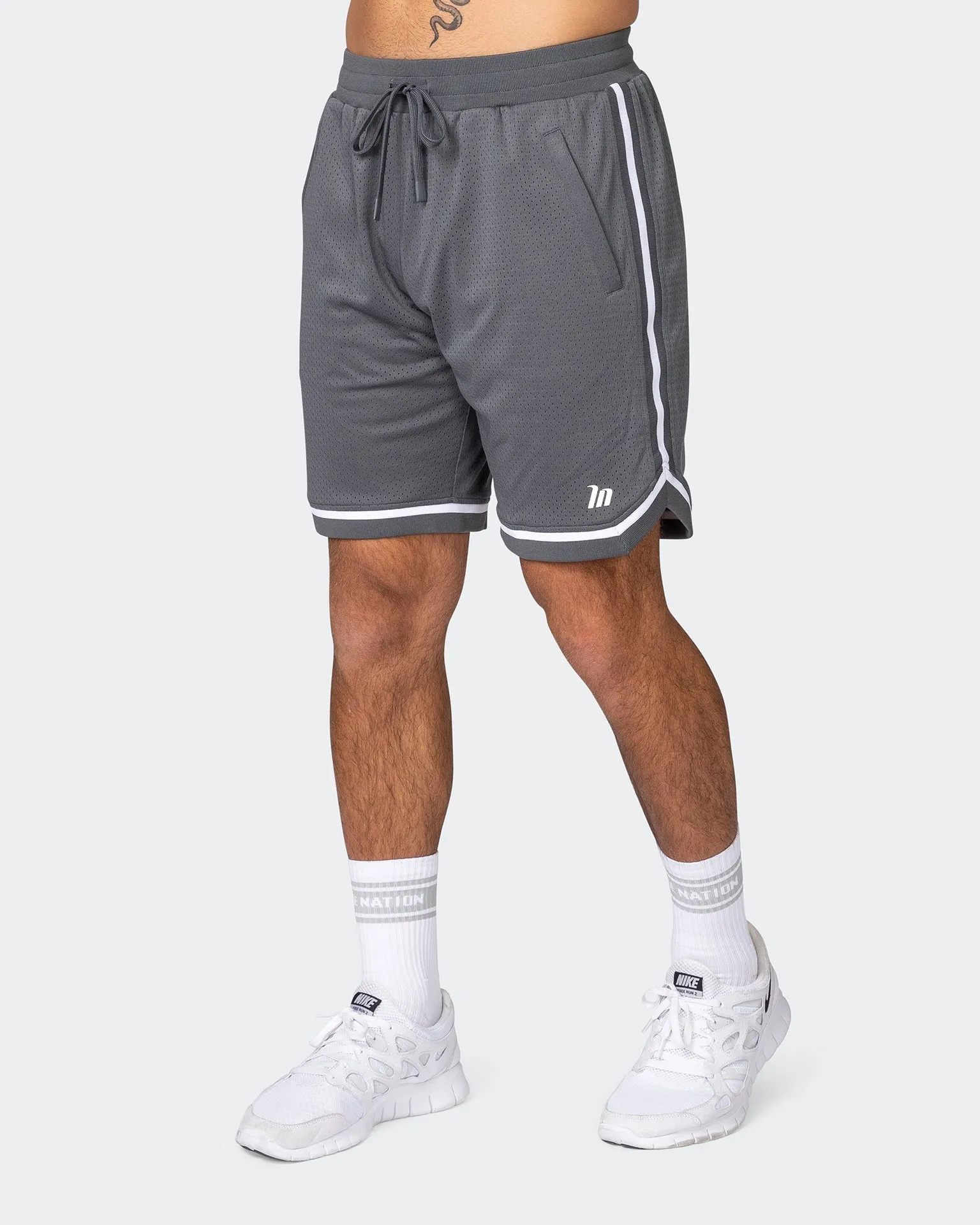 Mens 8" Basketball Shorts - Tornado