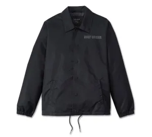Men's Ashed Coaches Jacket - Harley Black