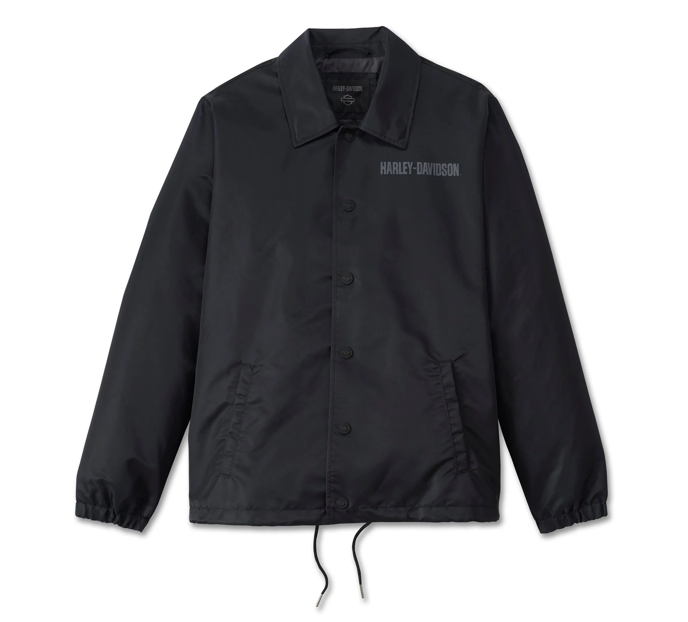 Men's Ashed Coaches Jacket - Harley Black