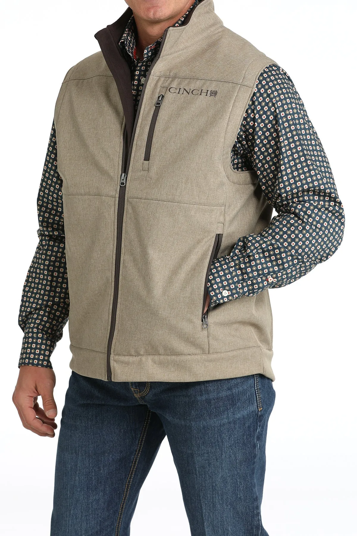 MENS STONE CONCEALED CARRY BONDED VEST