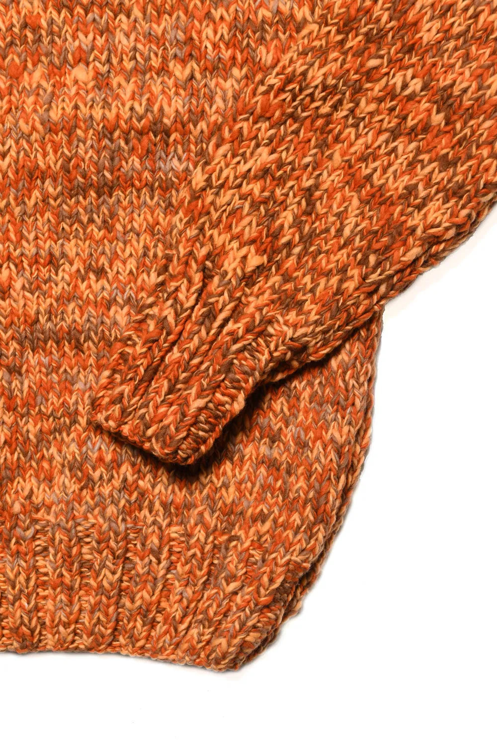 Mix Heather Crewneck Pullover - Dk. Orange Mix