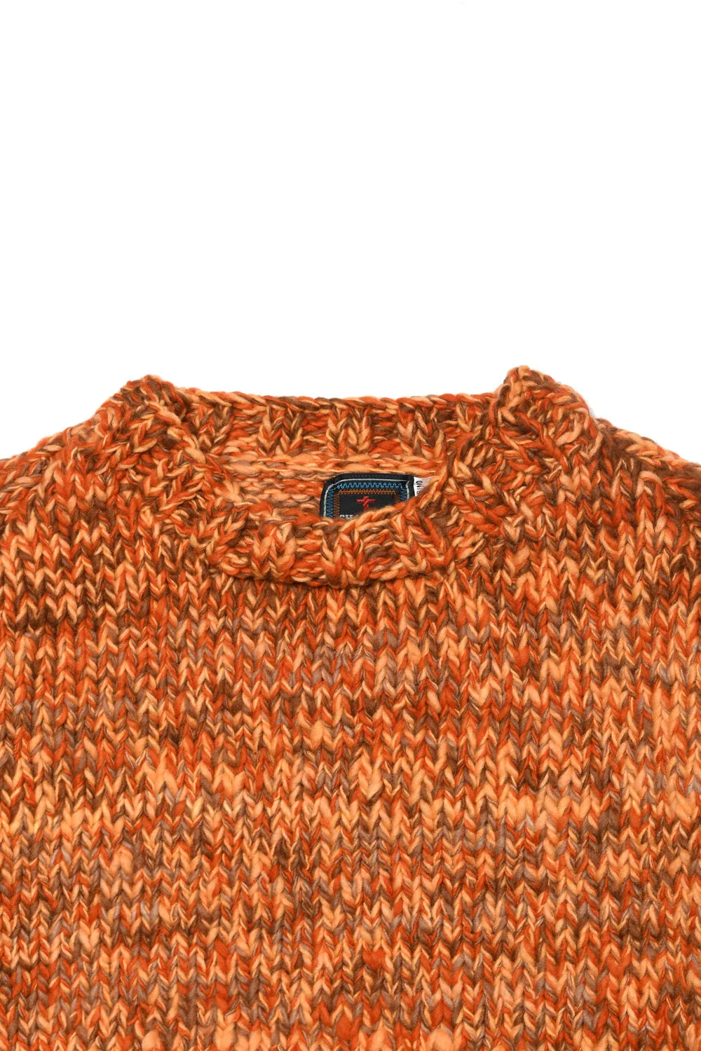 Mix Heather Crewneck Pullover - Dk. Orange Mix