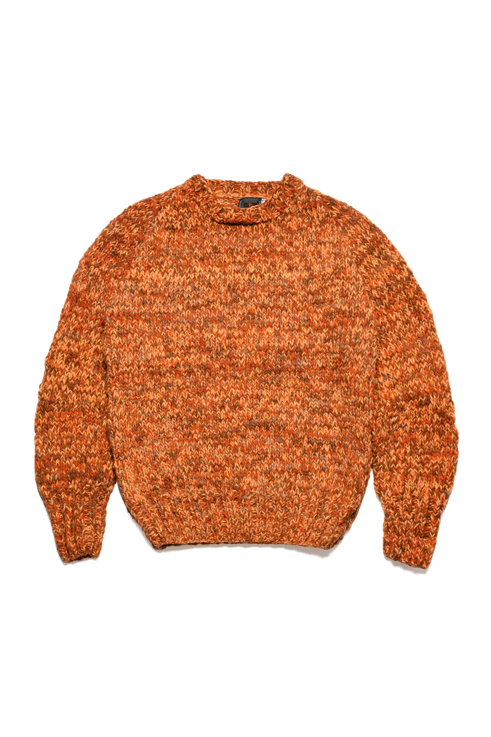Mix Heather Crewneck Pullover - Dk. Orange Mix