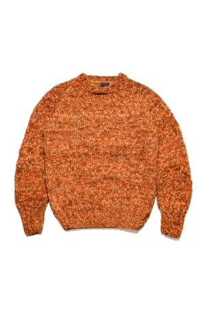 Mix Heather Crewneck Pullover - Dk. Orange Mix