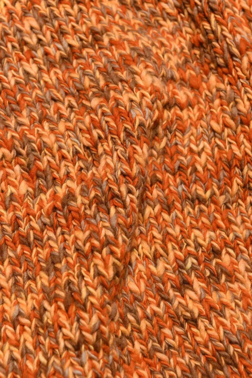 Mix Heather Crewneck Pullover - Dk. Orange Mix