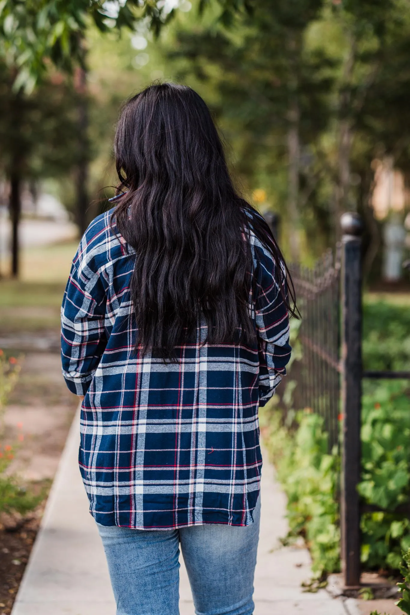 Navy and Pink Plaid Flannel Shirt Pack (1/1/1)