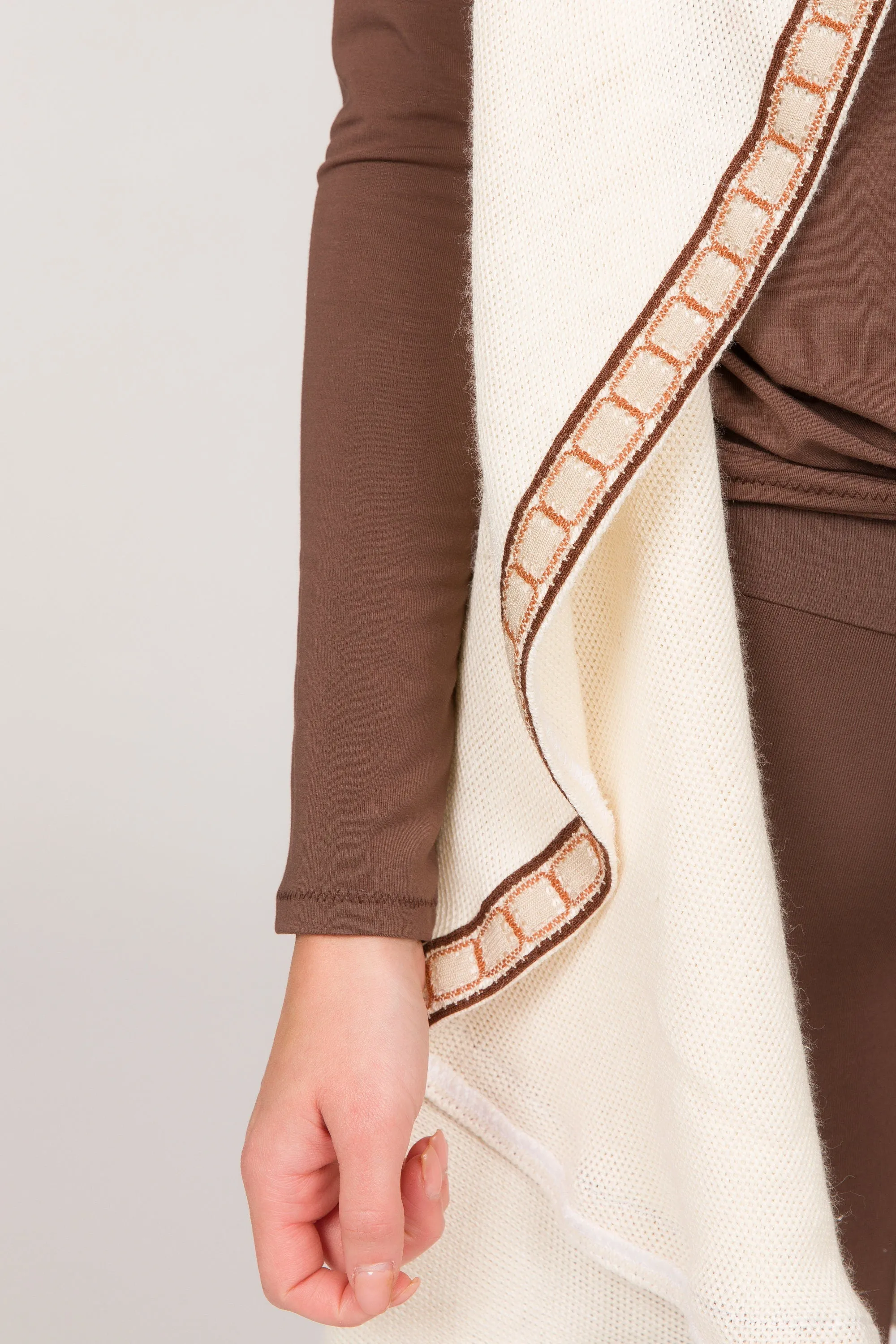 Nettle Long Vest - Knitted Shawl
