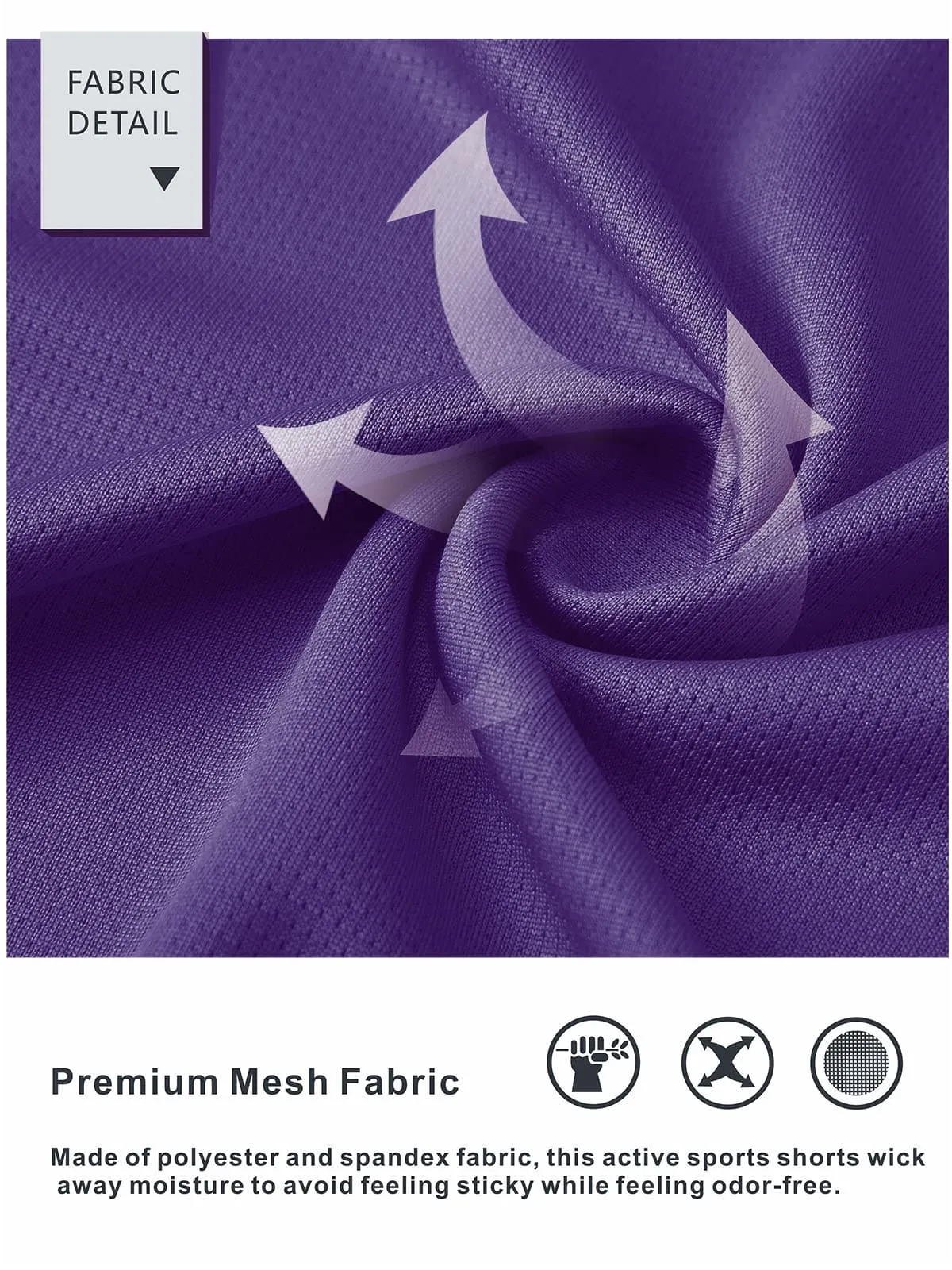 NORTHYARD Men's 10" Athletic Basketball Shorts Workout Gym Quick Dry Shorts Lightweight Mesh Training Shorts for Men Exercise Purple