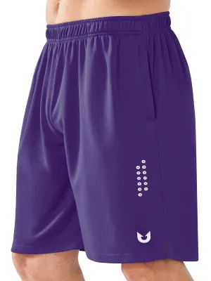 NORTHYARD Men's 10" Athletic Basketball Shorts Workout Gym Quick Dry Shorts Lightweight Mesh Training Shorts for Men Exercise Purple