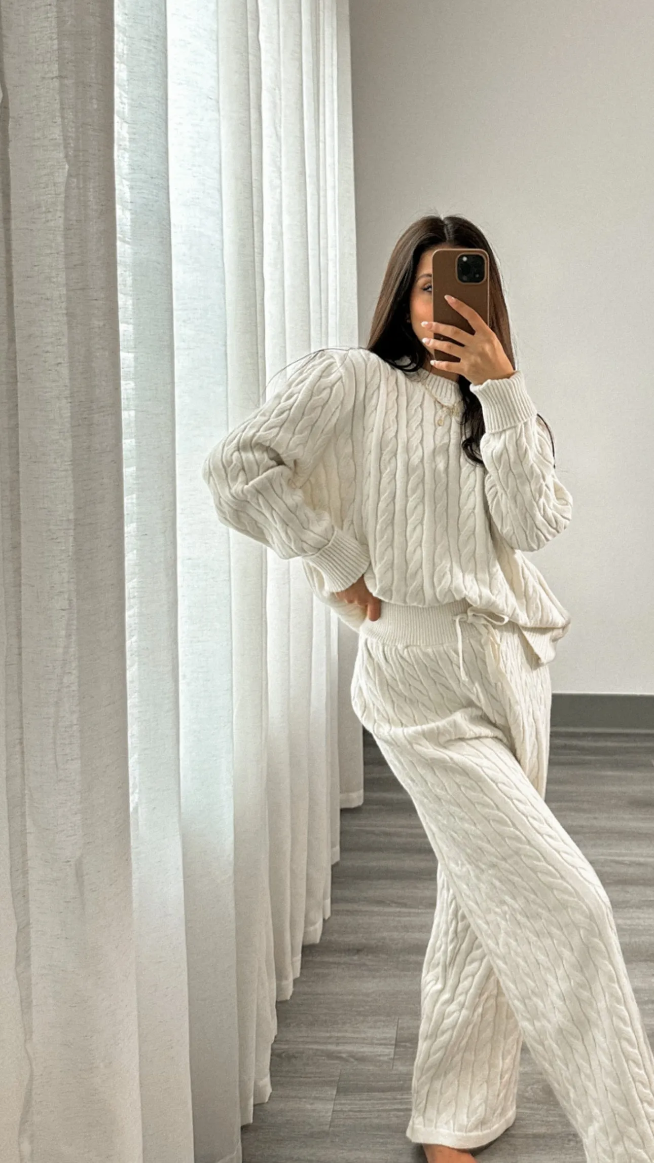 Oletta Cable Sweater Set