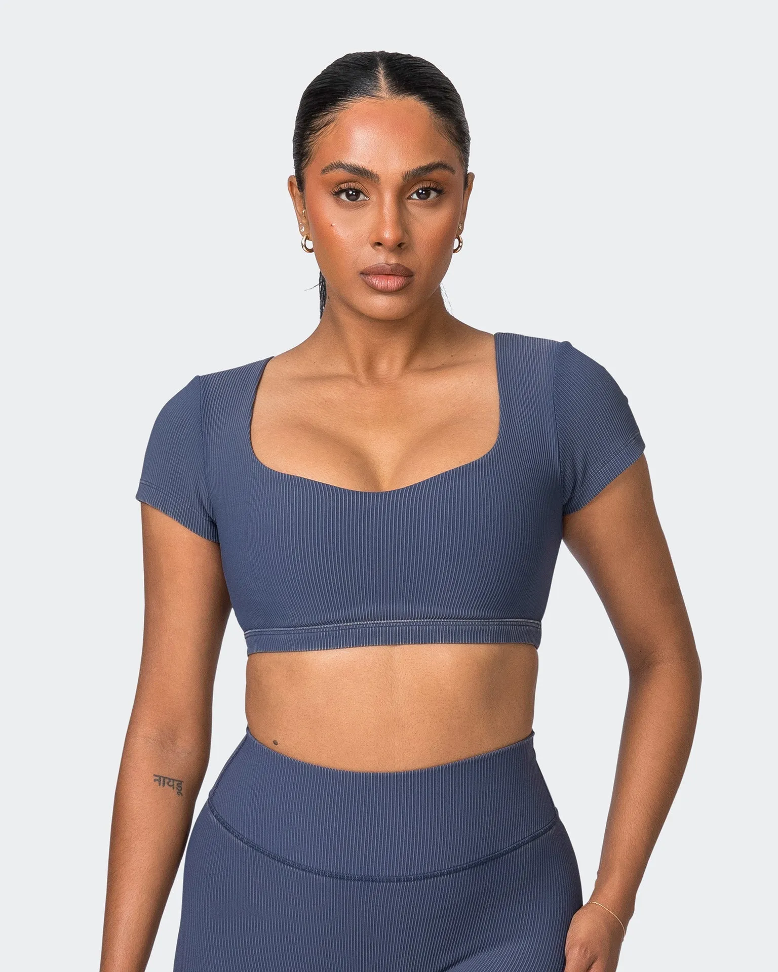 On Point Vintage Rib Bra - Washed Spellbound