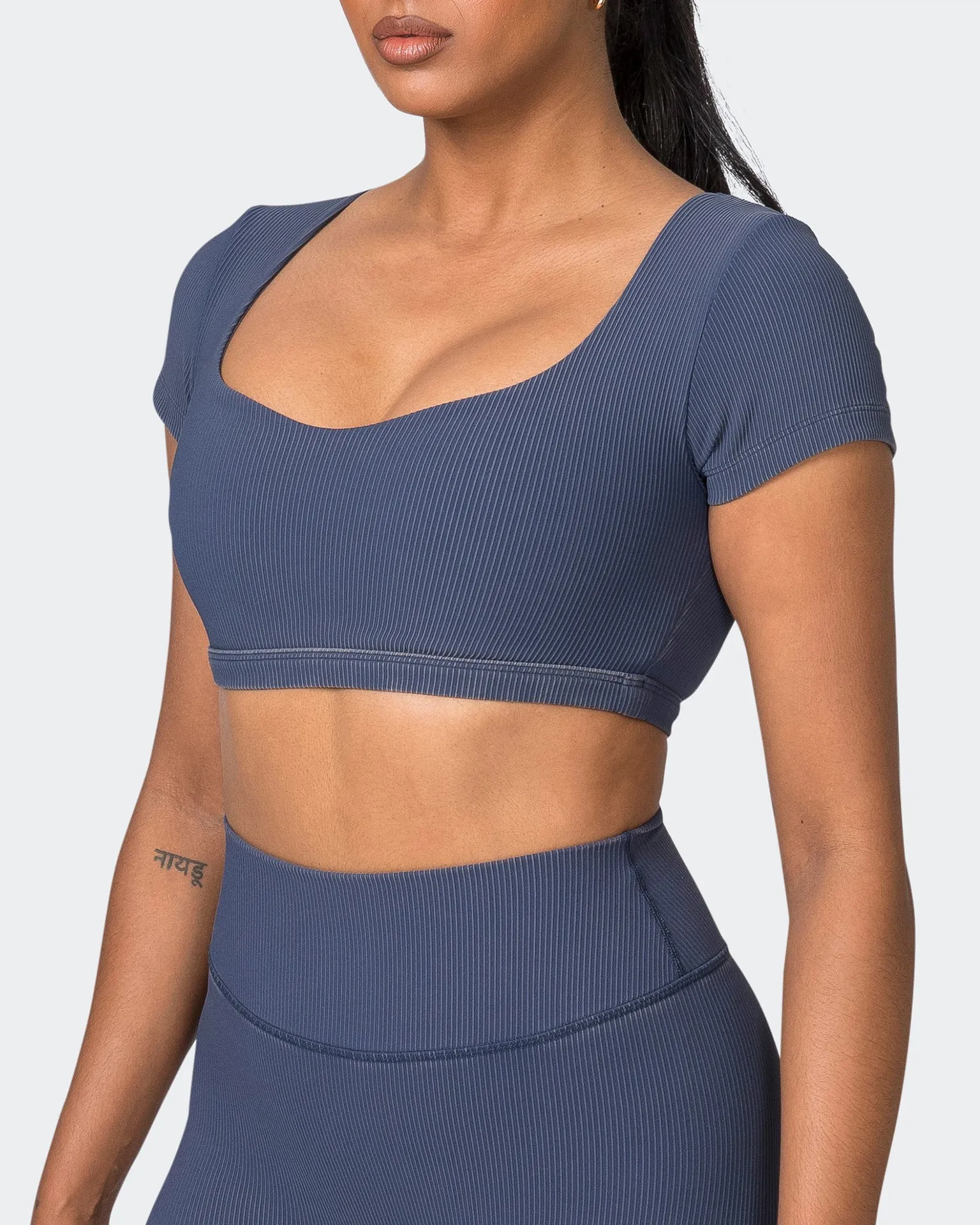 On Point Vintage Rib Bra - Washed Spellbound