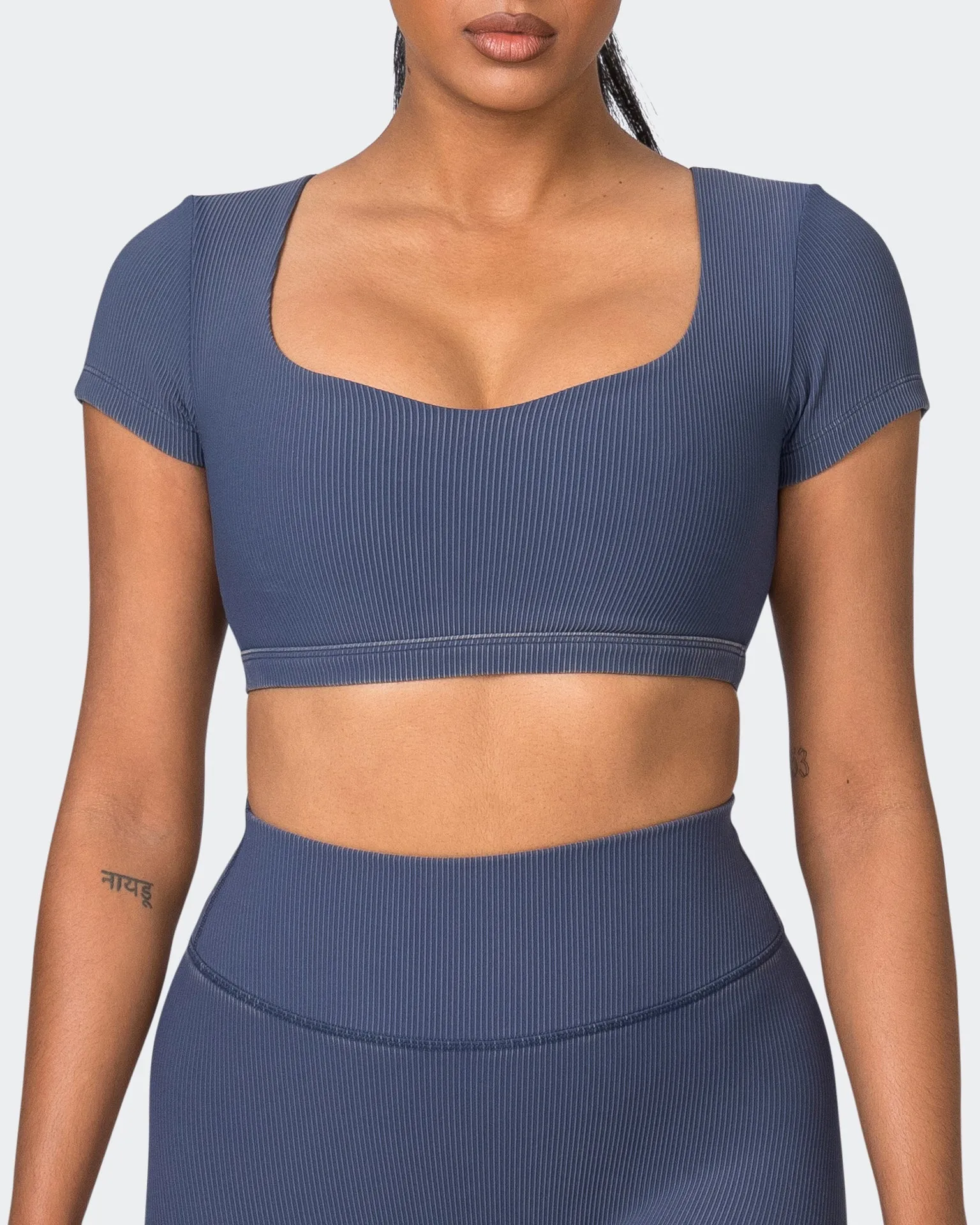 On Point Vintage Rib Bra - Washed Spellbound