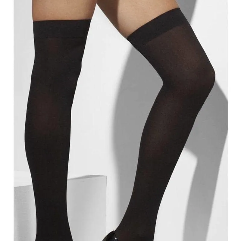 Opaque Hold Ups Adult Black 42769