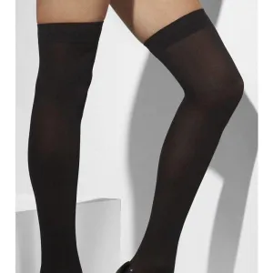 Opaque Hold Ups Adult Black 42769