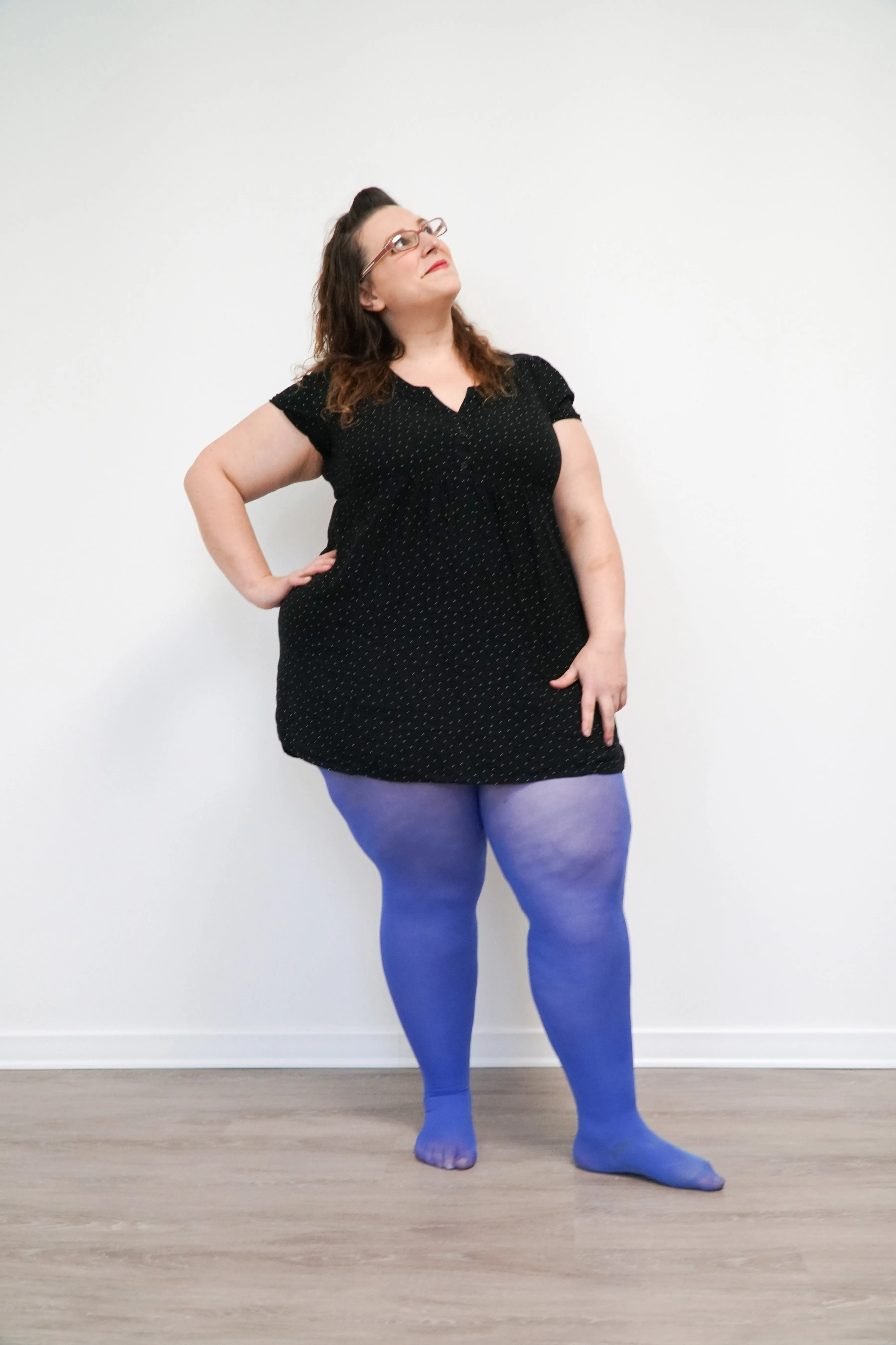 Opaque Tights 50 Denier Classic Blue - ELLE