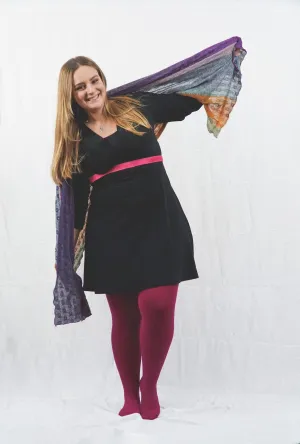 Opaque Tights 80 Denier Flamboyant Cerise - ELLE