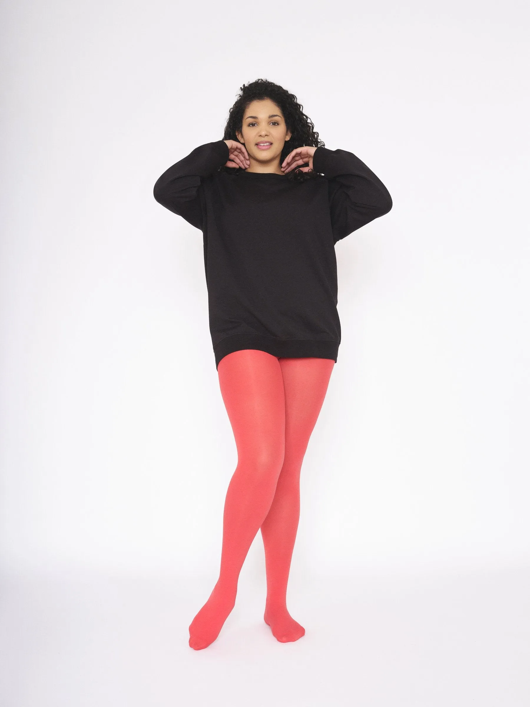Opaque Tights 80 Denier Risky Red - ELLE