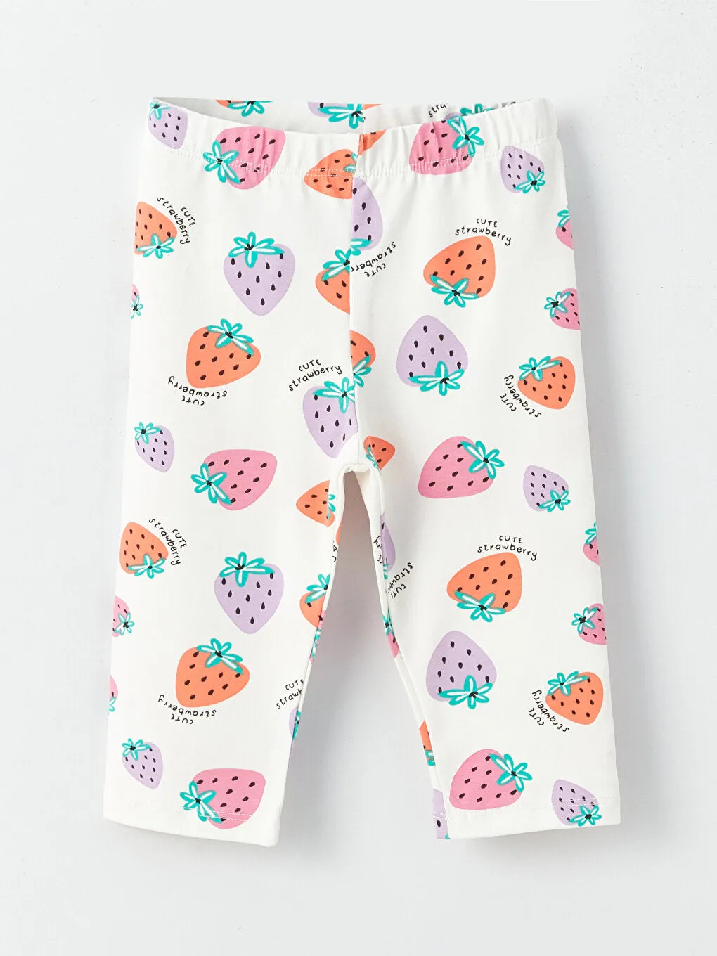 Patterned Baby Girl Tights with Elastic Waist