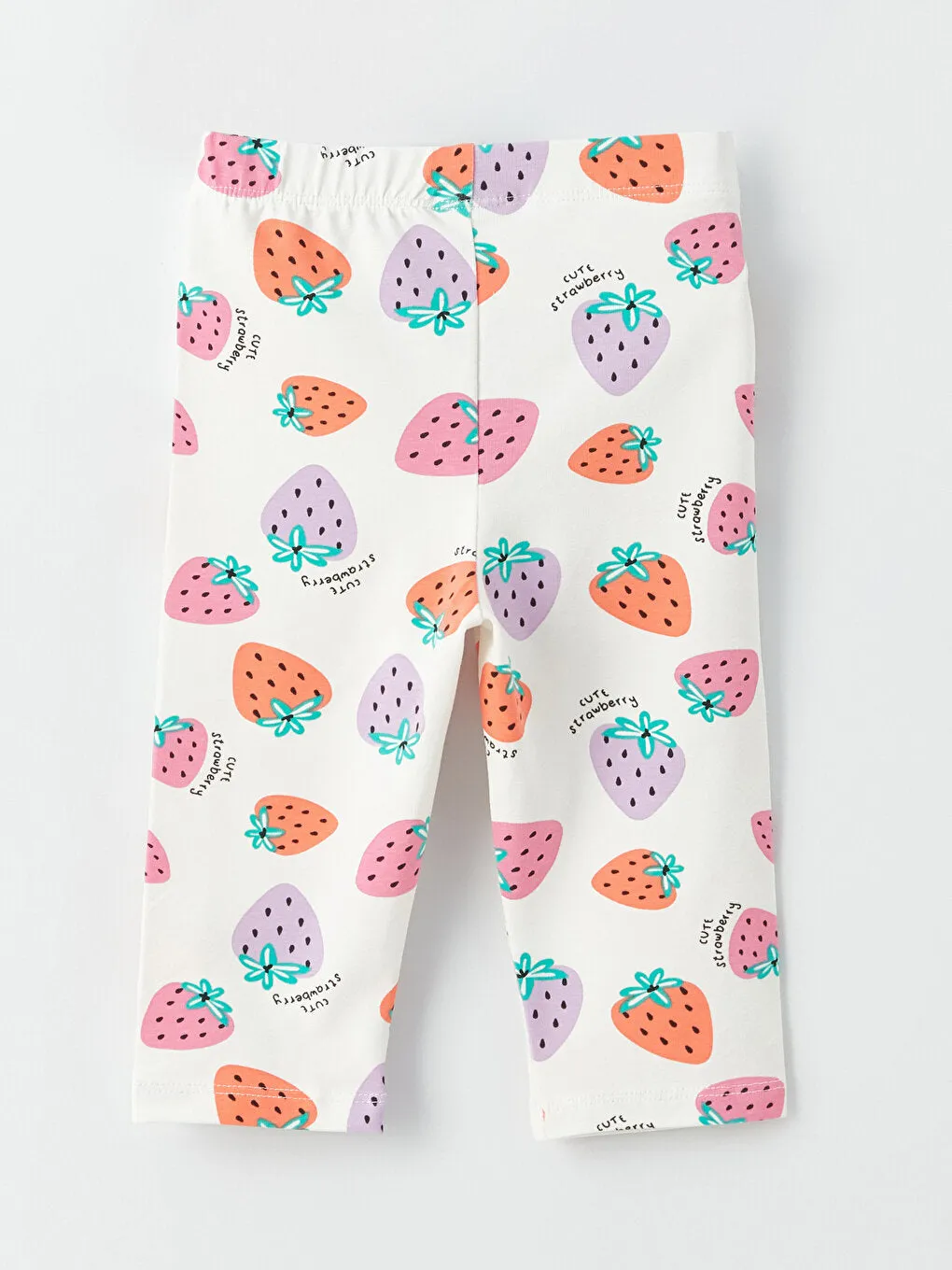 Patterned Baby Girl Tights with Elastic Waist