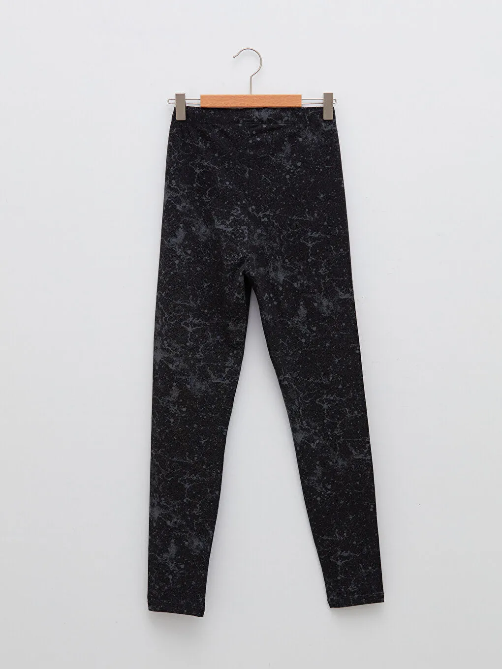 Patterned Cotton Women's Tights with Elastic Waist