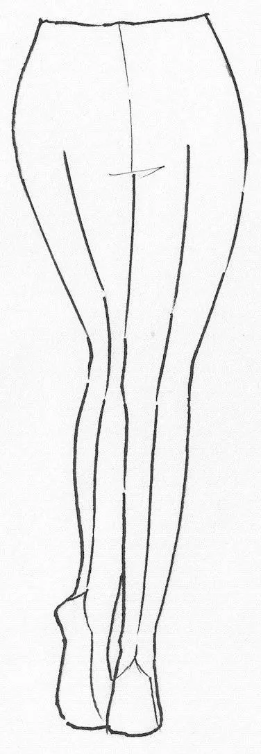 PAULA RYAN Back Stripe Stocking