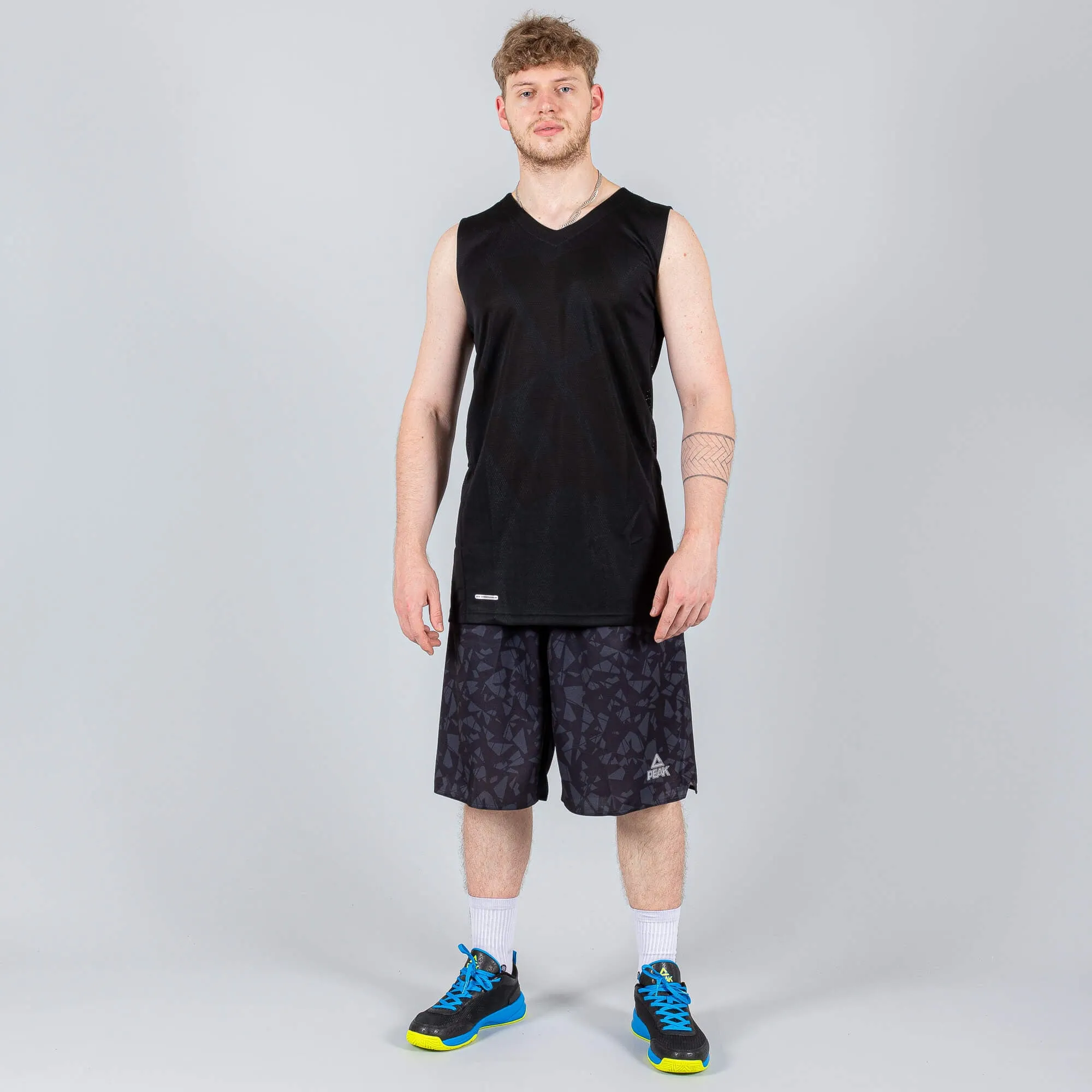 Peak Basketball Shorts Black/Dk.Grey