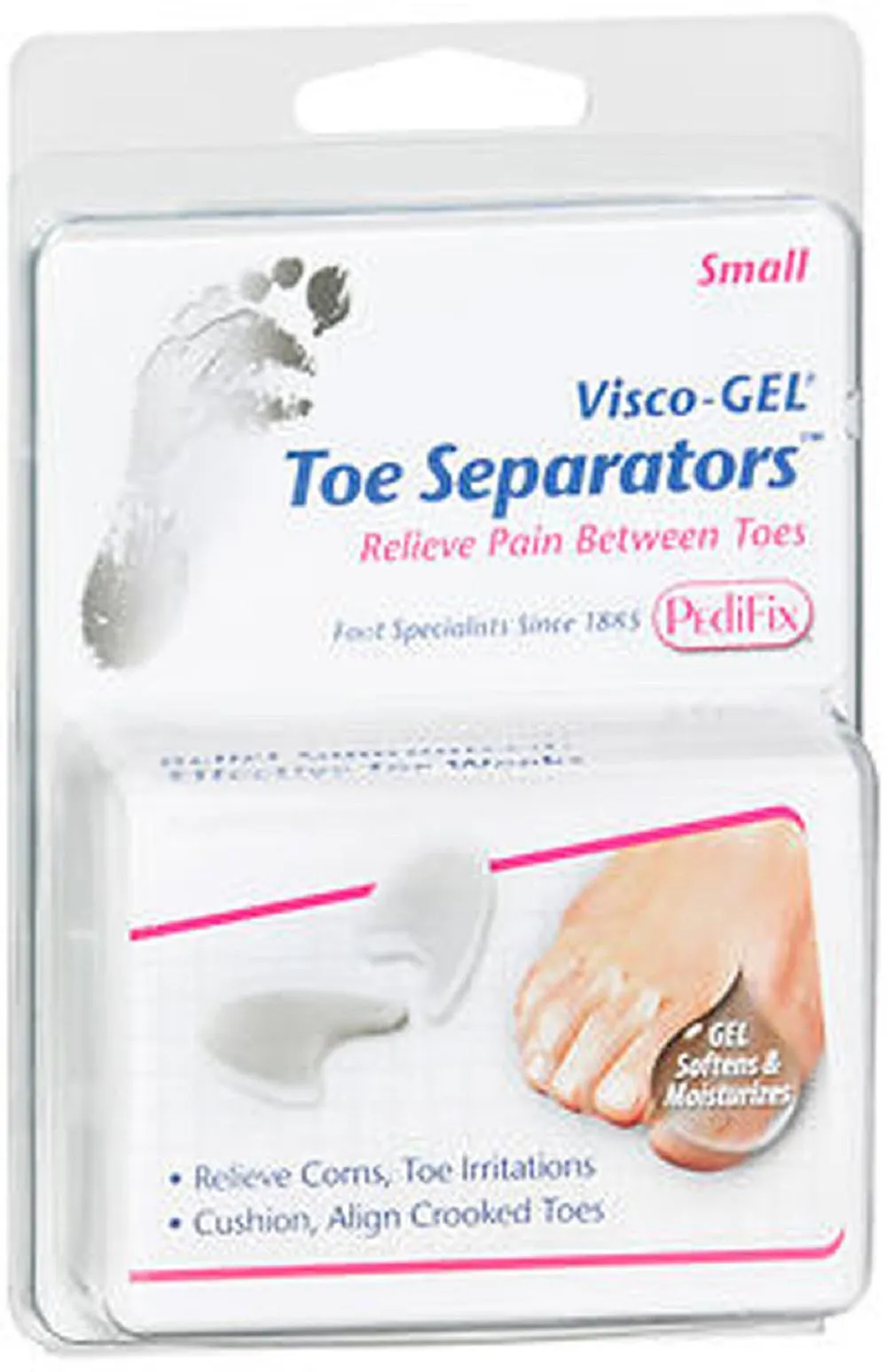Pedifix Visco-GEL Toe Separators, Package of 2
