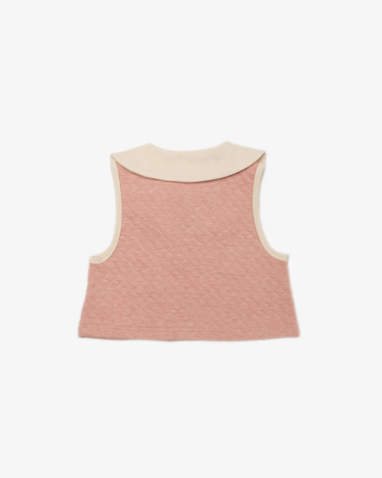 Peter Pan Collar Padded Vest