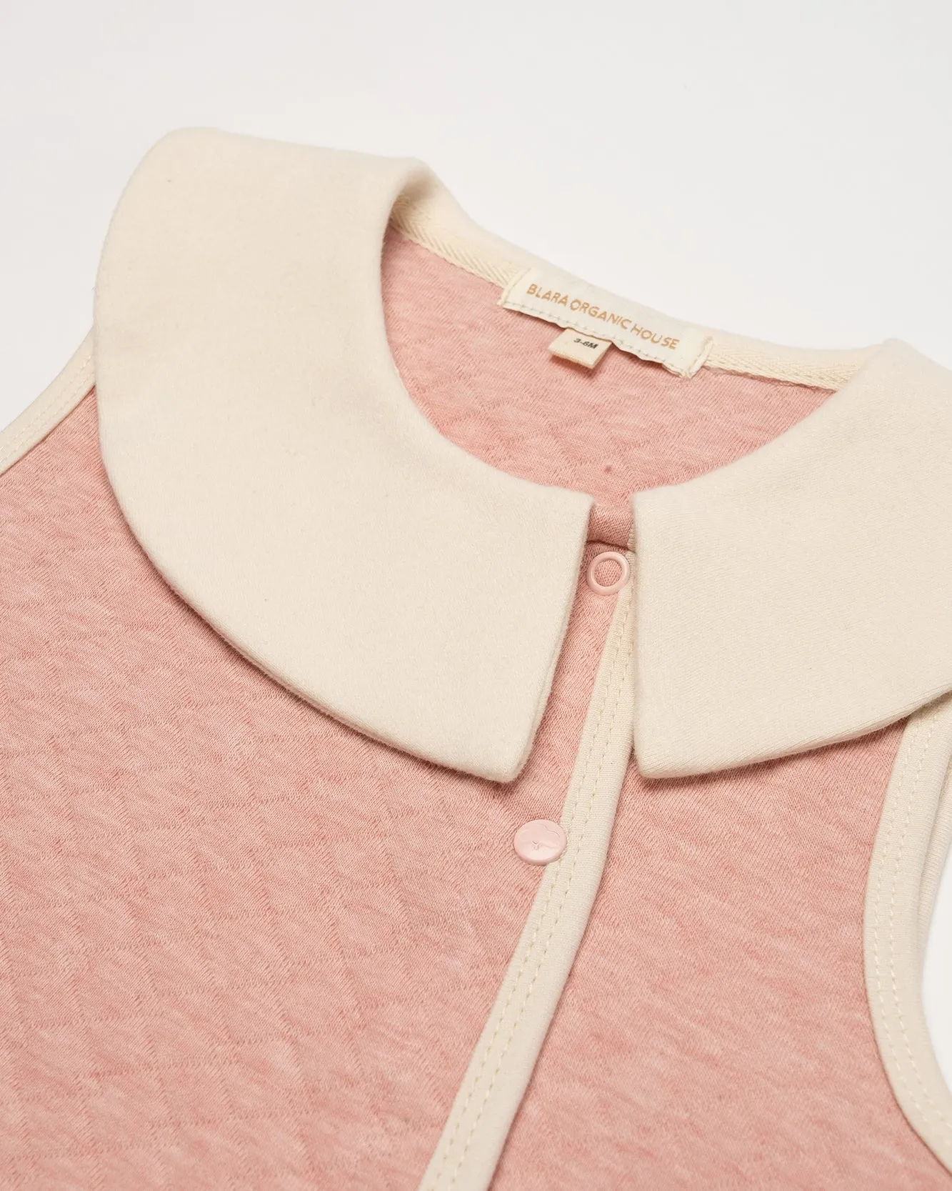 Peter Pan Collar Padded Vest