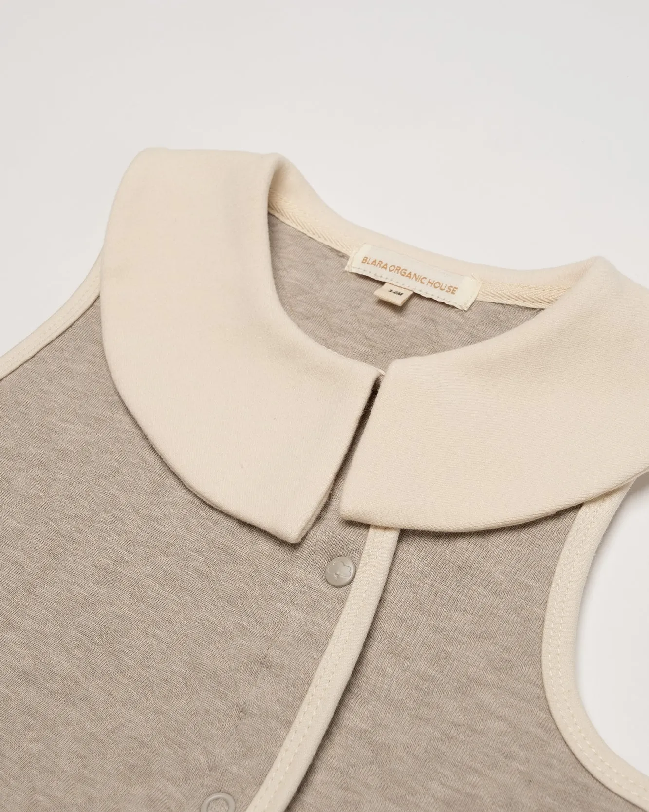 Peter Pan Collar Padded Vest