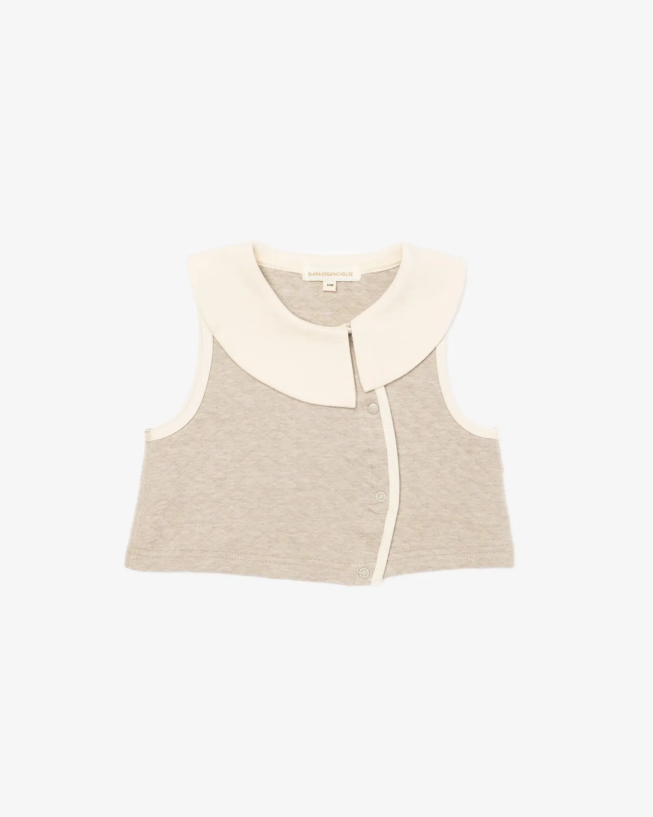 Peter Pan Collar Padded Vest