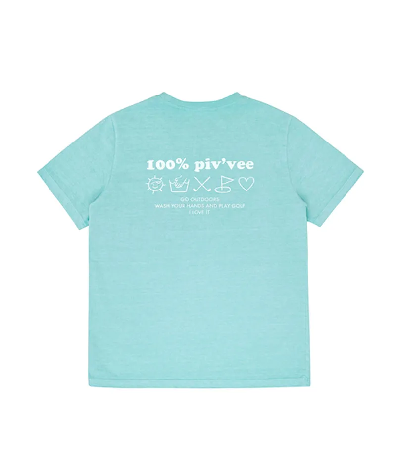 PIV'VEE 100% T-Shirt - Mist Blue