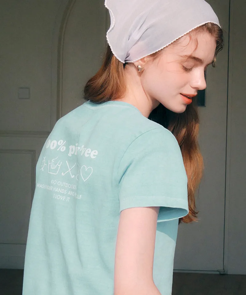 PIV'VEE 100% T-Shirt - Mist Blue