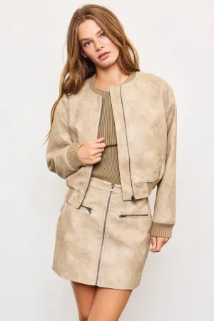 Poppy Faux Leather Jacket