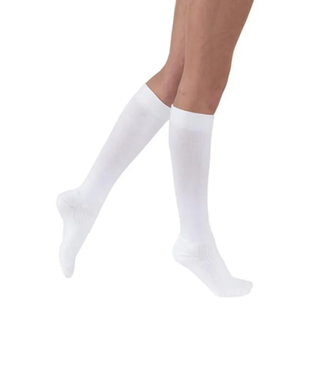 PR/1 JOBST ACTIVEWEAR UNISEX, KNEE HIGH, 30-40MMHG, XL, FULL CALF, WHITE, CLOSED TOE