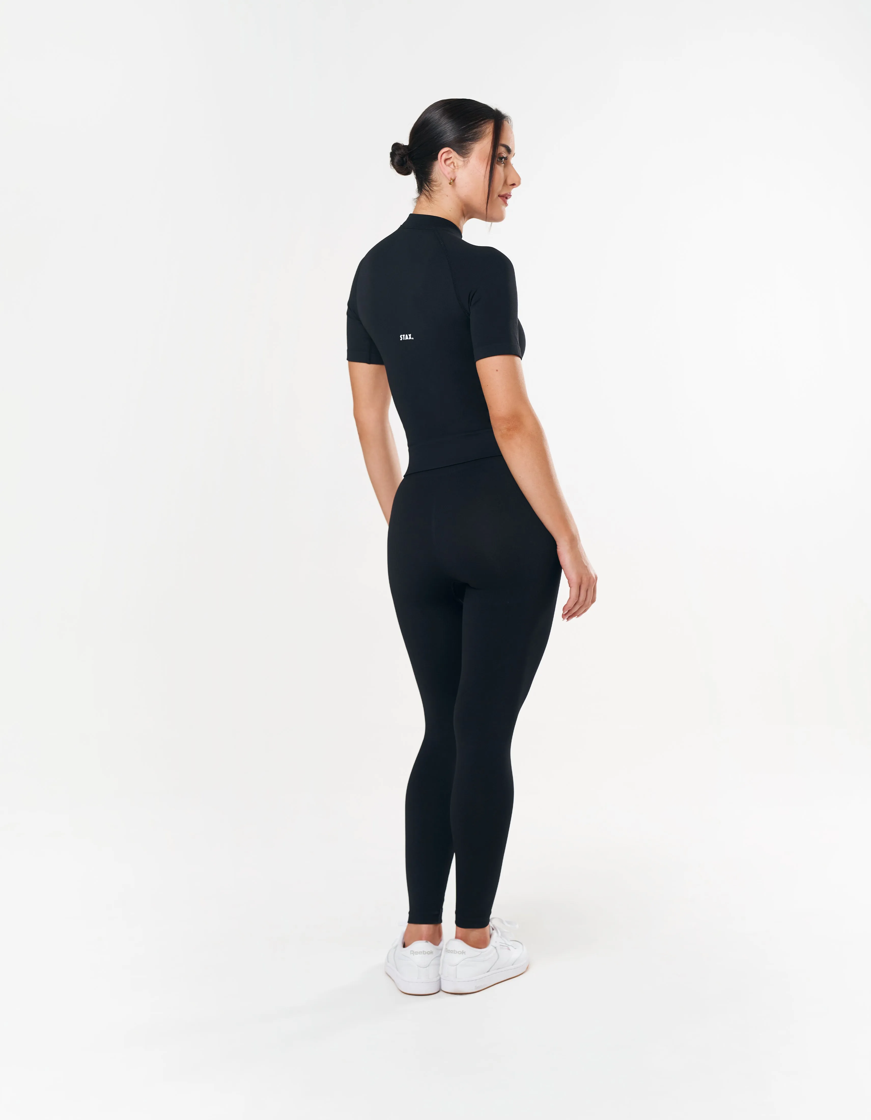 Premium Seamless High Neck Tee - Astro