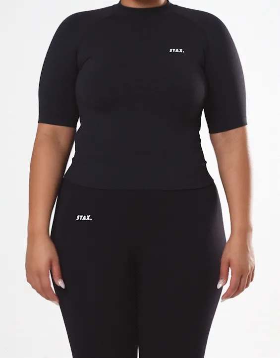 Premium Seamless High Neck Tee - Astro