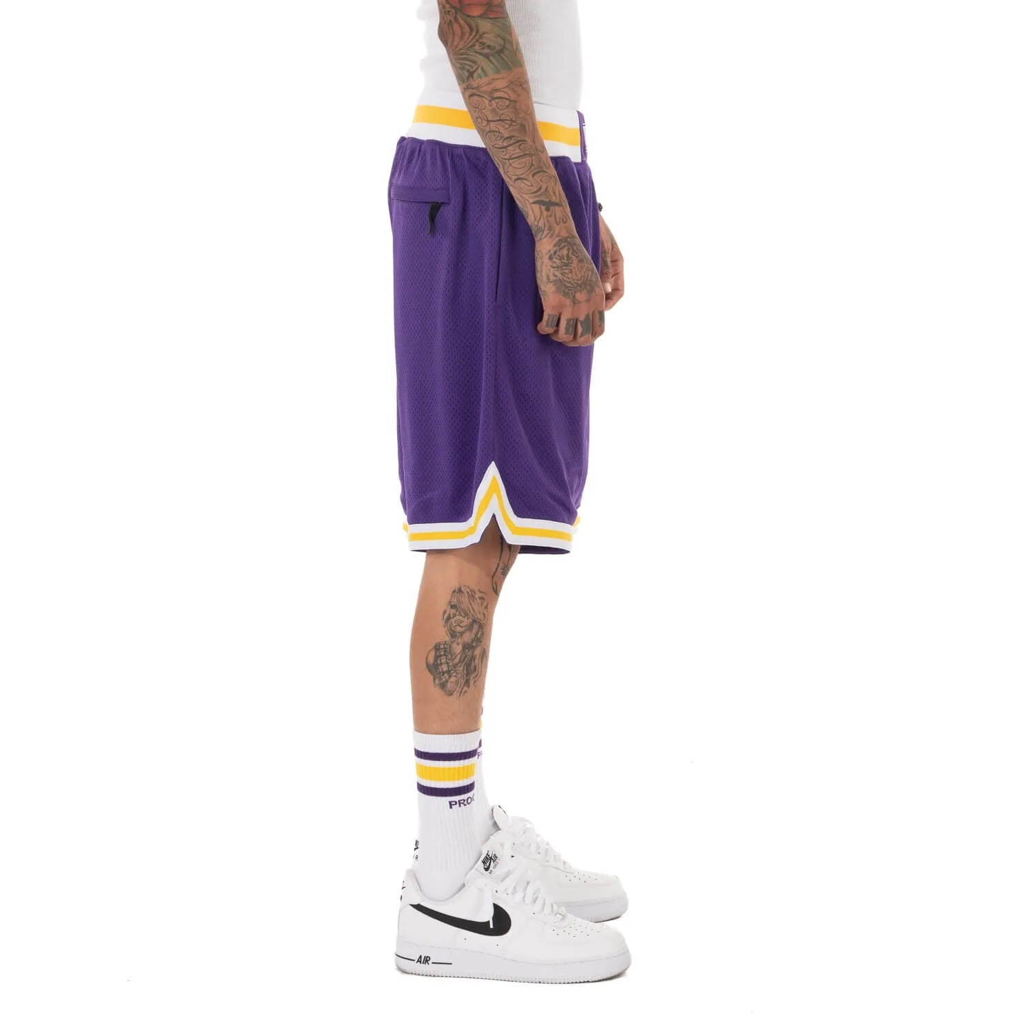 Pro Club Classic Basketball Shorts - Purple