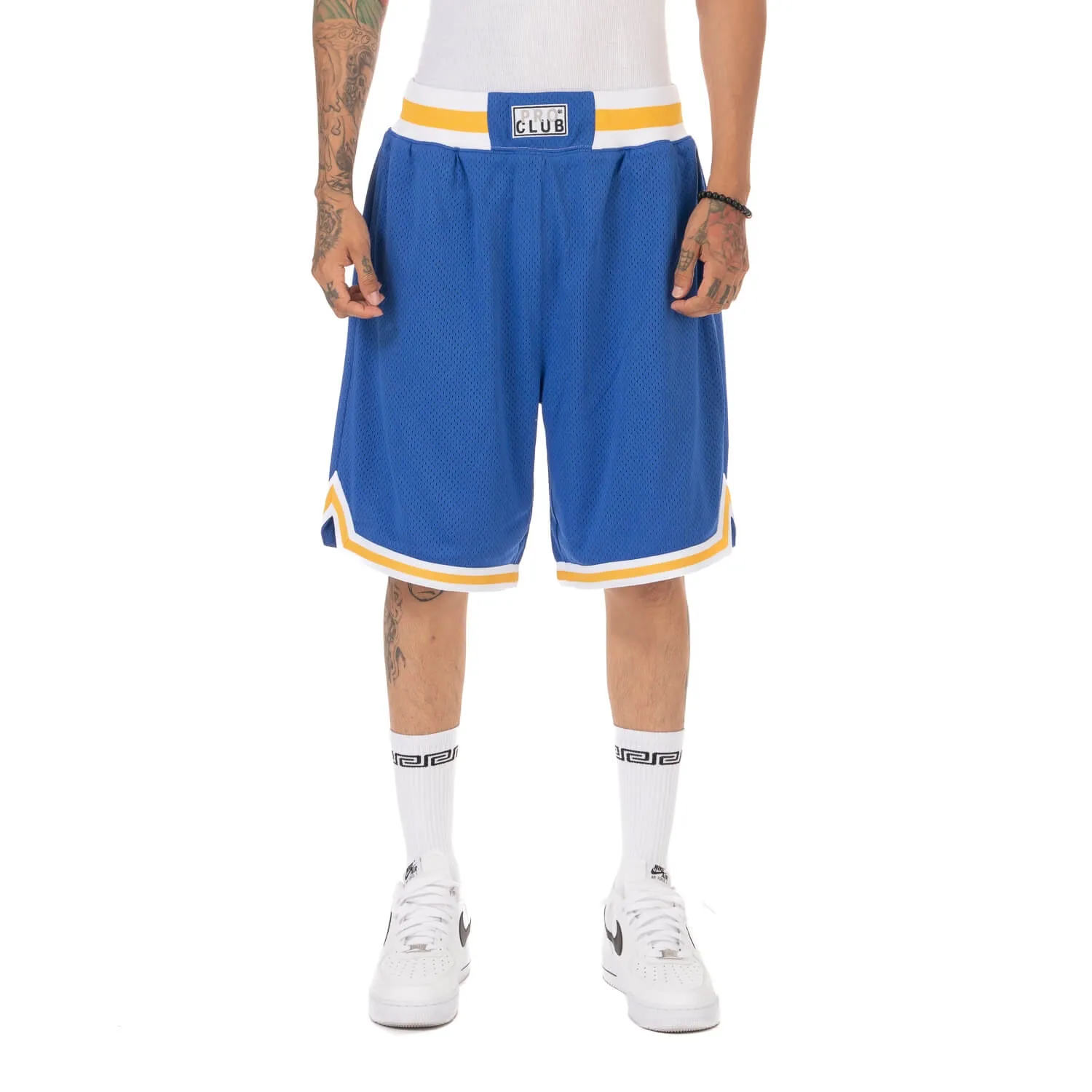 Pro Club Classic Basketball Shorts - TrueBlue/White