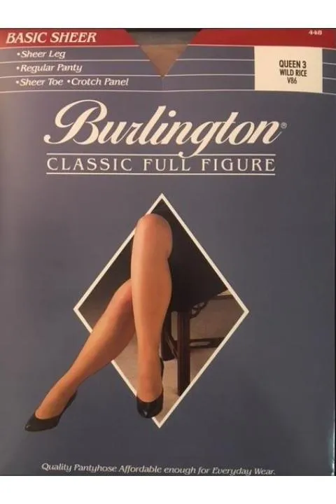 Queen Size Sheer Toe Pantyhose