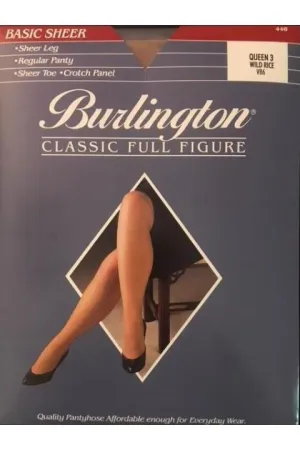 Queen Size Sheer Toe Pantyhose