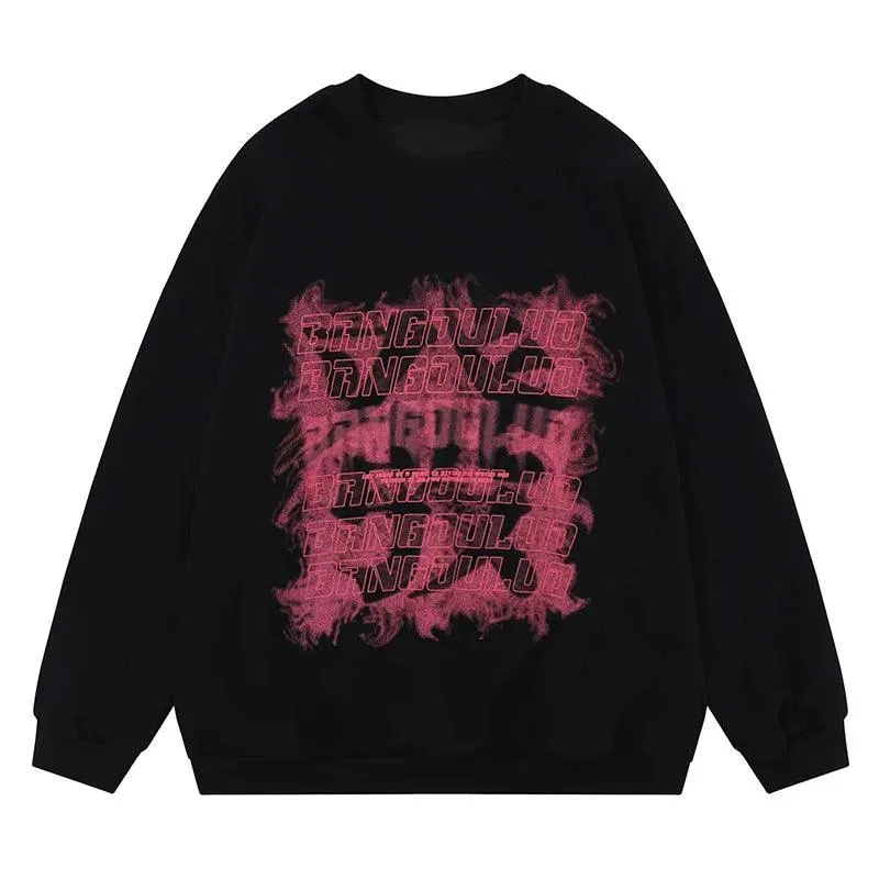 "BRNGDULUD" Print Oversized T-shirt