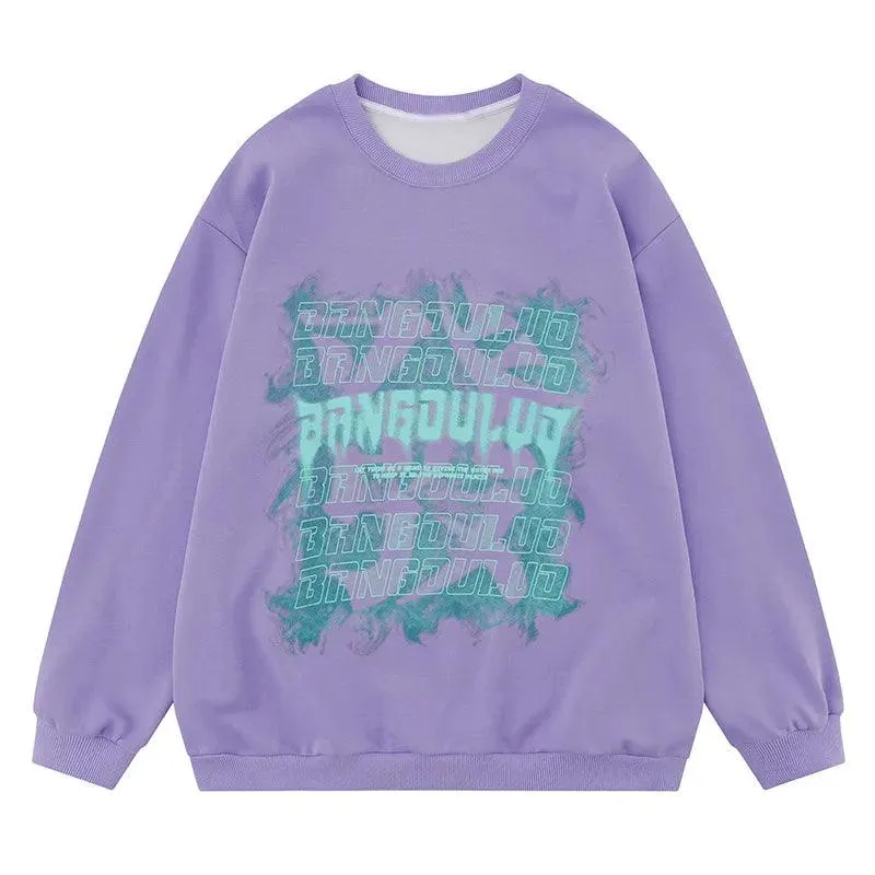 "BRNGDULUD" Print Oversized T-shirt